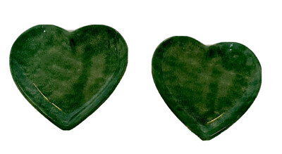 Italian Pottery Plates Valentines Trinkets Heart Shaped Vintage $16.00