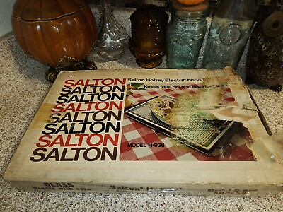 Vintage Salton Hotray Automatic Food Warming Tray Hot Plate 325 Watt H928 W cord $50.00
