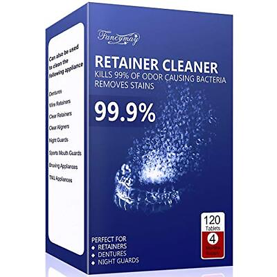 #ad Retainer Cleaning Tablets 120 Tablets 4 Months Supply Mouth Guard Cleaner... $19.34
