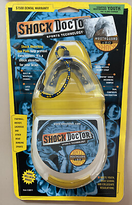 Shock Doctor 6001Y YOUTH Mouth Guard Mouthpiece With Strap And Case Included $20.00