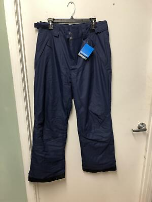 Columbia Men#x27;s Arctic Trip Omni Heat Waterproof Snow Pants Size Large Navy Blue $89.35