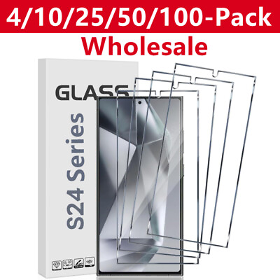 #ad #ad Wholesale Bulk LOT Tempered Glass Screen Protector for Galaxy S24 Ultra S24 Plus $79.99
