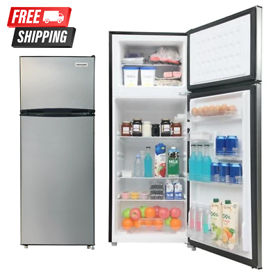 #ad 7.5 Cu. Ft Top Freezer Refrigerator Frigidaire Mini Fridge Platinum Series Shelf $275.99