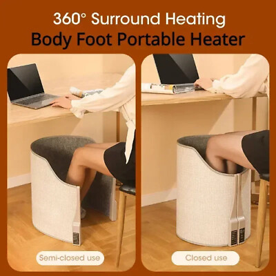 #ad Folding Electric Foot Warmer Mat Under Desk For Adjustable Leg Space Heated Warm $70.43