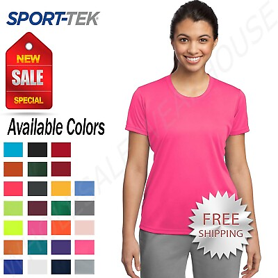 #ad #ad Sport Tek Womens Dry Fit Workout PosiCharge Moisture Wicking T Shirt M LST350 $10.14