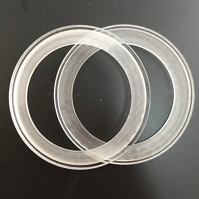 #ad Pair of 3.5quot; Acrylic Glass Recessed Spacer Rings For Car Audio PA DJ Speakers $14.99
