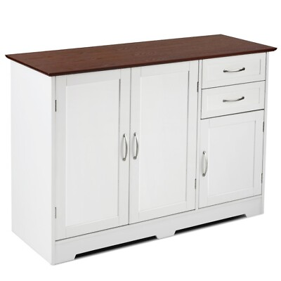 Storage Cabinet Buffet Home Kitchen Storage Table Sideboard W 2 Drawers Utility $237.99