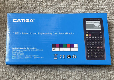 #ad Catiga CS 121 Scientific and Engineering Black Calculator In Original Box $9.98