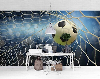 3D Football Stadium Self adhesive Removable Wallpaper Murals Wall AU $249.99