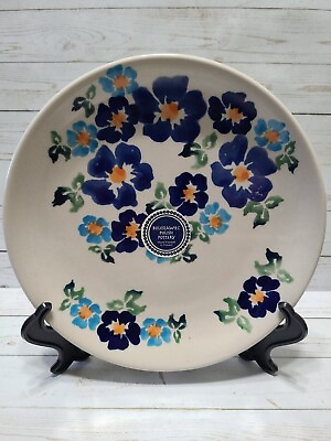 Boleslawiec Polish Pottery Salad Plate Floral Hand Painted In Poland $30.00