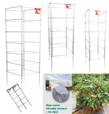 #ad FOLDING TOMATO CAGES 3 Pack Heavy Duty Vegetable Support $119.97