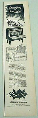 #ad #ad 1953 Print Ad Servel Electric Wonderbar Portable Refrigerator Bar EvansvilleIN $12.07