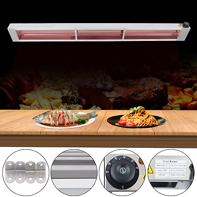#ad #ad Food Heat Lamp Overhead Food Warmer Commerical Infrared Strip Heater 60inch $250.95
