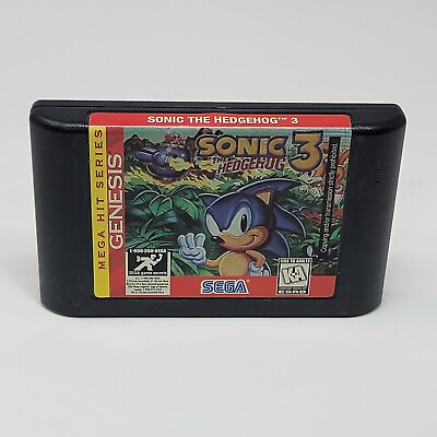#ad #ad Sonic The Hedgehog 3 Mega Hit Sega Genesis Cartridge Only CLEANED amp; TESTED $29.95