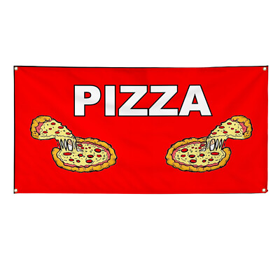 Vinyl Banner Multiple Sizes Pizza Food and Drink Restaurant and Food Outdoor $149.99