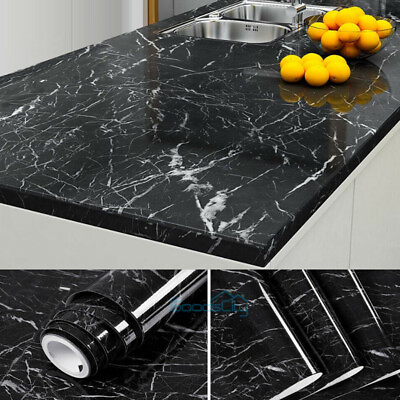 9.8ft Marble Contact Paper Self Adhesive Peel Stick Wallpaper Kitchen Countertop $10.69