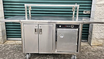 #ad Crescor Mobile Heated Holding Cabinet H 339 12 135C inside Rolling Prep Table $1700.00