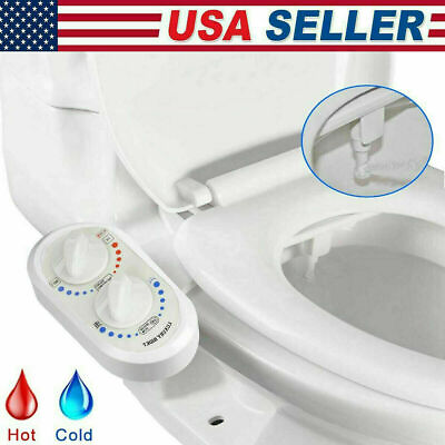 Bidet Fresh Water Spray Kit Toilet Seat Attachment Non Electric Hot Cold Nozzle $32.99