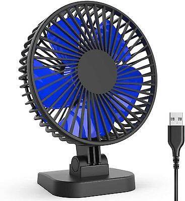#ad 4 Inch Portable USB Mini Cooling Fans 3 Speeds Electric for Office Desk Car USA $7.99