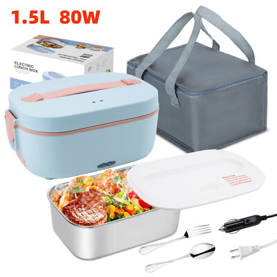 #ad Electric Lunch Box Food Warmer for Car Truck Work Portable Fast Food Heater $32.99