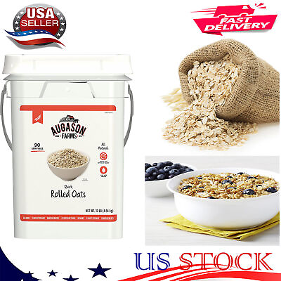 #ad #ad Augason Farms Quick Rolled Oats Emergency Food Storage 10 Pound Pail New $20.59