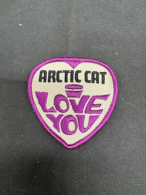 #ad Artic Cat I Love You Patch Snowmobiles NOS Vintage Original Winter Sports $10.00