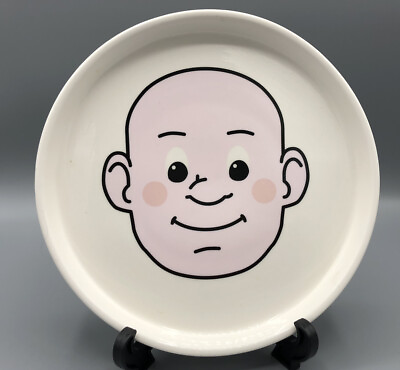 FRED Plays With His Food Plate FOOD FACE Ceramic Plate Funny Plate $10.00