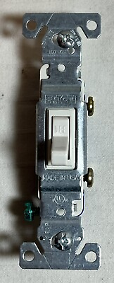 #ad Eaton CS120LA Commercial Grade Toggle Switch 20A 120 277VAC 14 10AWG SP NOS $7.95