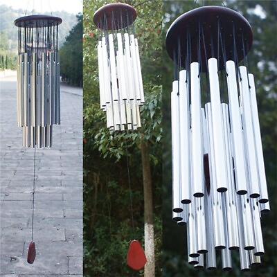 #ad #ad Large 27 Tubes Windchime Chapel Bells Wind Chimes Outdoor Garden Home Decor Gift $11.99