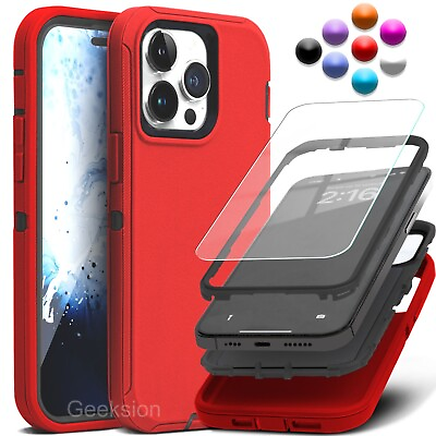 #ad For iPhone 15 14 13 12 11 Pro Max XR X Max 8 7 Plus SE 2 3 Shockproof Case Cover $9.49