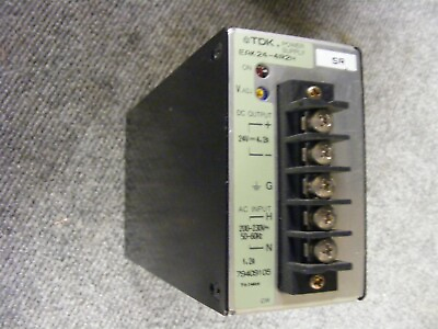 #ad #ad TDK Power Supply 200 230 AC 24 VDC 4.2 Amp. Cat No. EAK24 4R2H $30.00