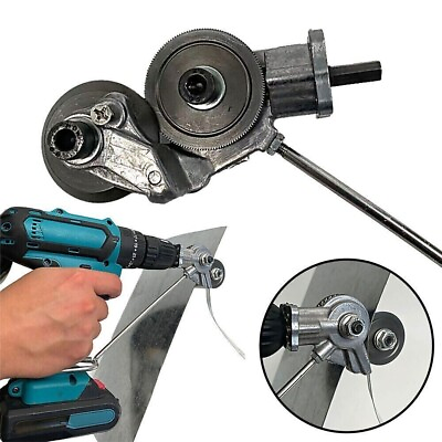 #ad #ad Electric Drill Shears Plate Cutter Attachment Metal Iron Tin Quick Cutting Tool $11.99