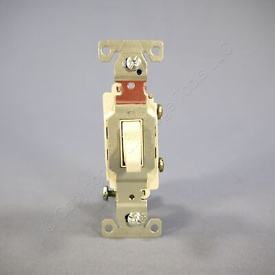 #ad Cooper Light Almond COMMERCIAL Grade Toggle Wall Light Switch 20A Bulk CS120LA $1.89