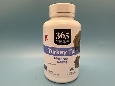 #ad #ad 365 Whole Foods Market Turkey Tail Mushroom 500mg 90 vegan Capsules EXP:05 2025 $18.99