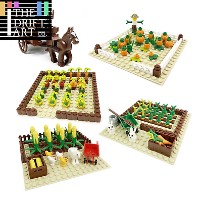 Farm Crop Vegetable Field Pumpkin City Food Parts for Lego Building Blocks Sets $18.99