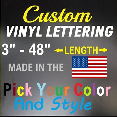 #ad #ad Custom Personalized Vinyl Lettering Name Decal Sticker Car Window Tumbler Flask $11.50