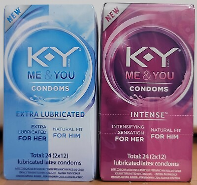 K Y Me and You Condoms Intense 24 count plus 24 pack bonus $4.99