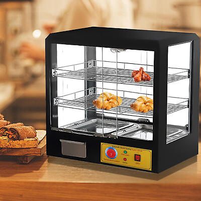 #ad 3 Tier Commercial Food Warmer Display Countertop Heat Food Pizza Store Cupboard $222.00