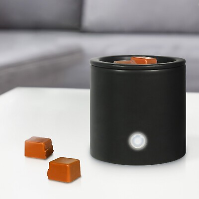 Electric Black Ceramic Fragrance Scented Wax Melt Warmer NEW amp; FAST DELIVERY $10.99