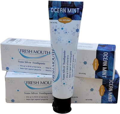 #ad Fresh Mouth Nano Silver Toothpaste Ocean Mint 65G $19.11
