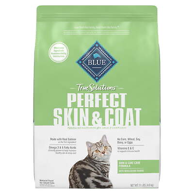 #ad Coat Care Salmon Dry Cat Food for Adult Cats Whole Grain 11 lb. Bag $40.49