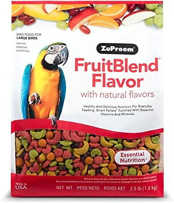 #ad ZuPreem FruitBlend Flavor Pellets Bird Food for Amazons Macaws Cockatoos $18.78