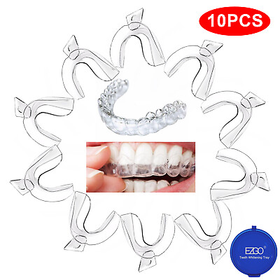 #ad 10pc Moldable Teeth Whitening Trays Thermoforming Mouth Guard Tray for Teeth $11.99