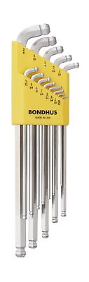 #ad Bondhus Hex Stubby Double Ball L Wrench Inch Set Plated 0.15 Lbs. 77037 $86.41