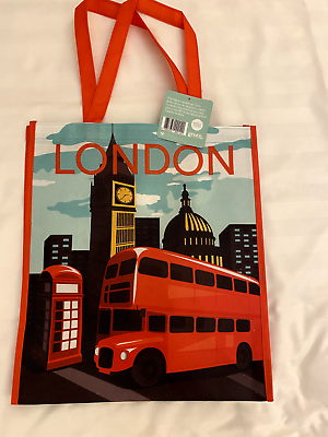 #ad #ad Whole foods London tote bag shopper reusable big ben england import new nwt uk $19.88