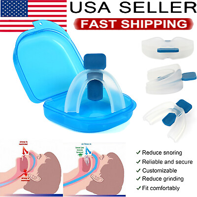#ad #ad Anti Snore Sleep Aid Stop Snoring Mouth Device Guard Bruxism Sleeping Aids NEW $6.16