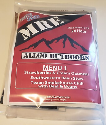 #ad #ad AllGo Outdoors Freeze Dried MCW Survival Food 24hr Field Ration Menu 1 MRE $39.99