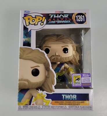 #ad Funko Pop Vinyl: Marvel Thor SDCC 2023 Exclusive #1261 Love And Thunder Comic $12.00