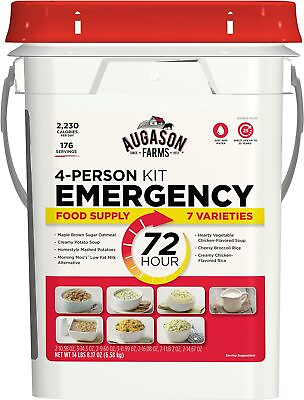 #ad #ad Emergency Food Survival Supply Storage Bucket 4 person 176 Servings Exp 2044 $132.18