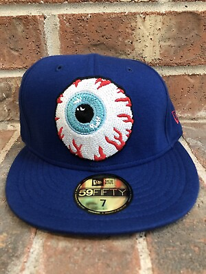 #ad New Era 7 Mishka Keep Watch Eyeball Blue 59Fifty MNWKA Fitted Hat Mouth UV Brim $100.00